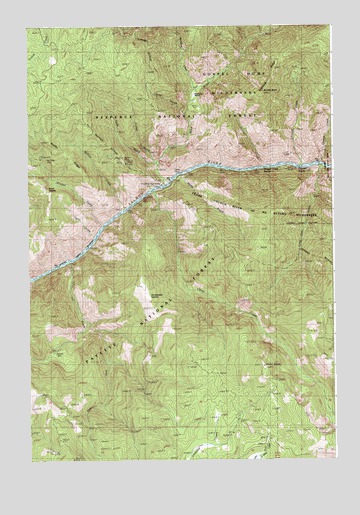 Carey Dome, ID USGS Topographic Map