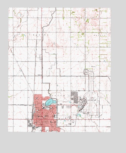 Altus, OK USGS Topographic Map