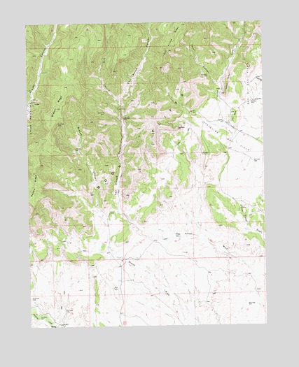 Bryson Canyon, UT USGS Topographic Map