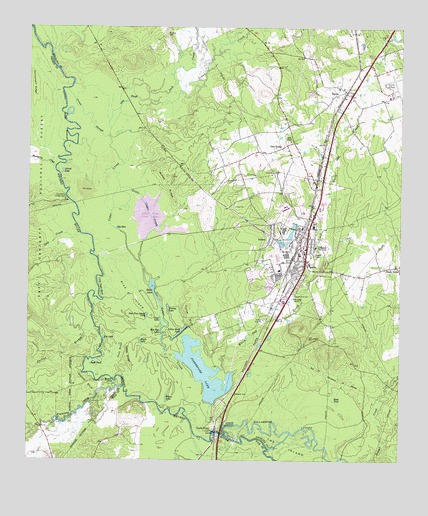 Diboll, TX USGS Topographic Map