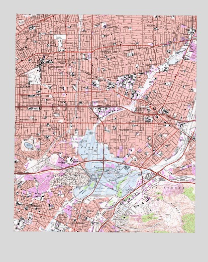 El Monte, CA USGS Topographic Map