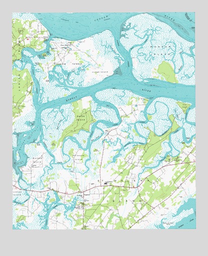 Frogmore, SC USGS Topographic Map