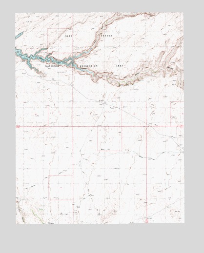 Halls Crossing NE, UT USGS Topographic Map