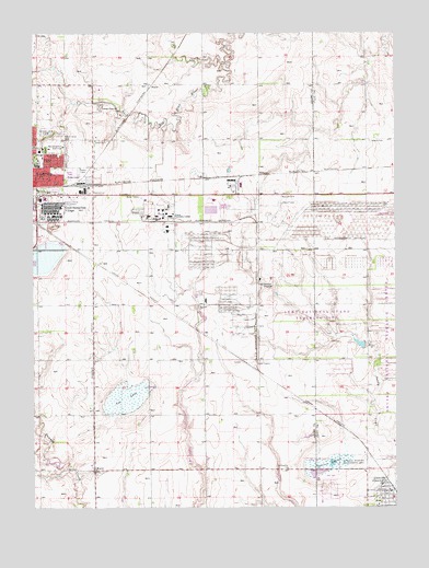 Hastings East, NE USGS Topographic Map