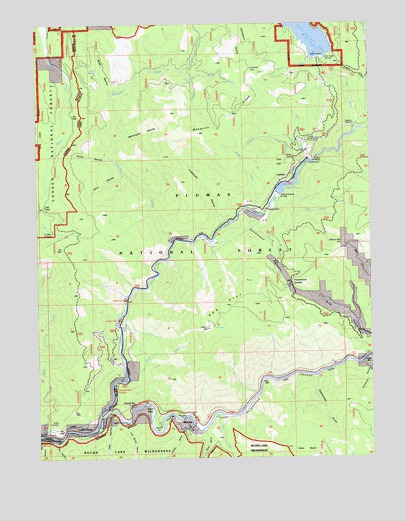 Caribou, CA USGS Topographic Map