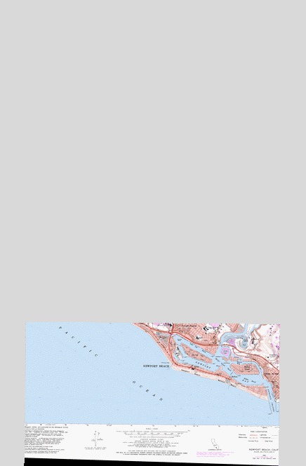 Newport Beach, CA USGS Topographic Map