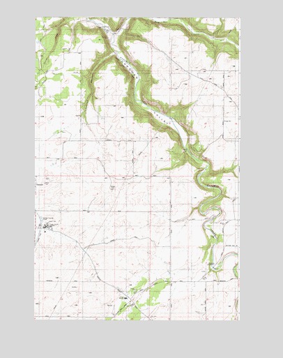 Spangle East, WA USGS Topographic Map