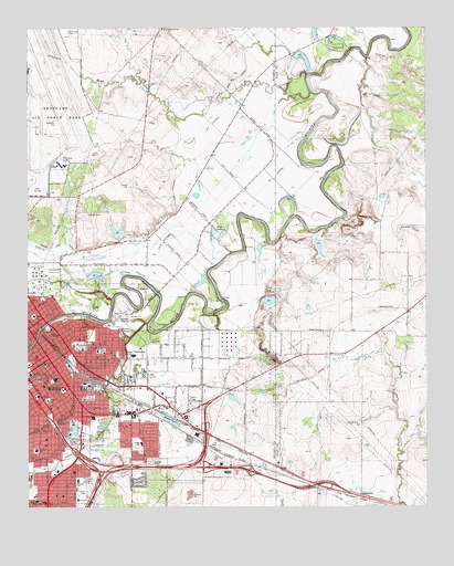 Wichita Falls East, TX USGS Topographic Map