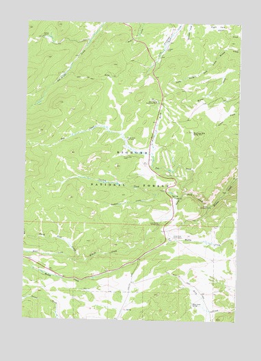 Caribou Creek, WY USGS Topographic Map