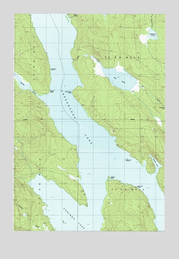 Caribou Lake North, ME USGS Topographic Map