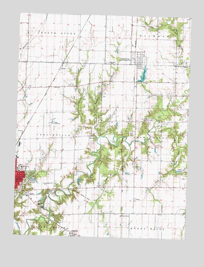 Carlinville East, IL USGS Topographic Map