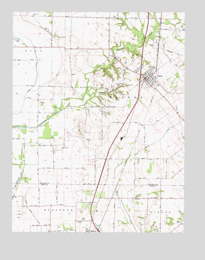 Carlisle, IN USGS Topographic Map