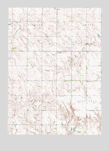 Carlock, SD USGS Topographic Map
