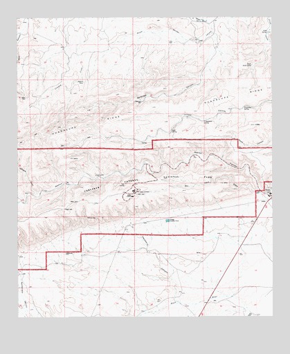 Carlsbad Caverns, NM USGS Topographic Map