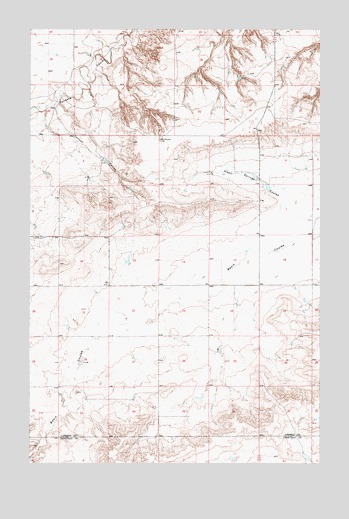 Carlson Coulee, MT USGS Topographic Map