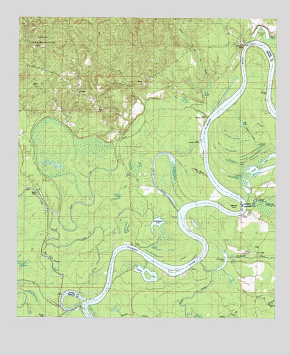 Carlton, AL USGS Topographic Map