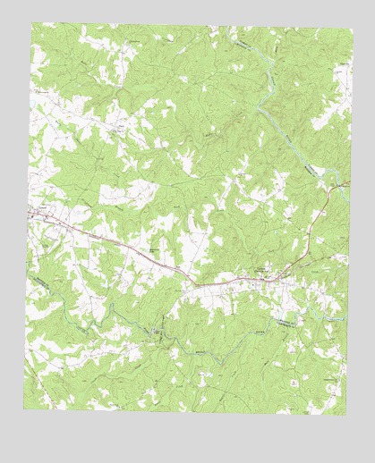 Carlton, GA USGS Topographic Map