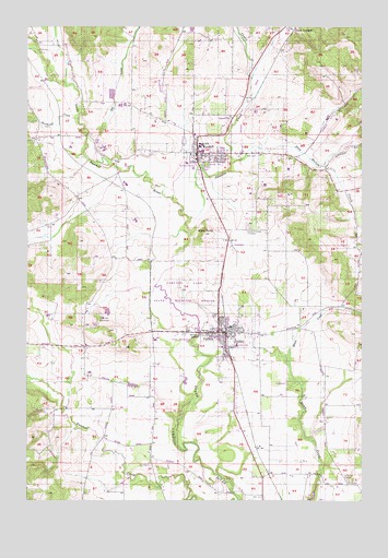 Carlton, OR USGS Topographic Map