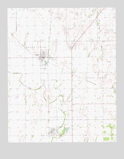 Carmen, OK USGS Topographic Map