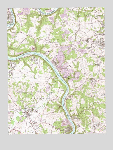 Carmichaels, PA USGS Topographic Map