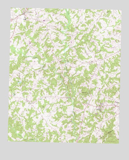 Carnesville, GA USGS Topographic Map