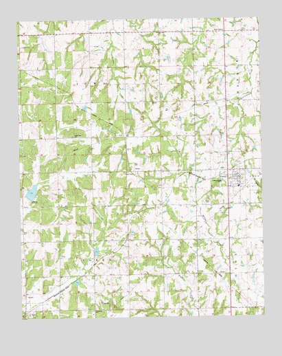 Carney, OK USGS Topographic Map