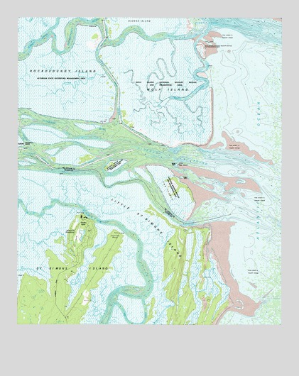 Altamaha Sound, GA USGS Topographic Map