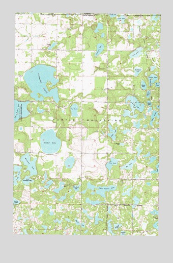 Carpenter Lake, ND USGS Topographic Map