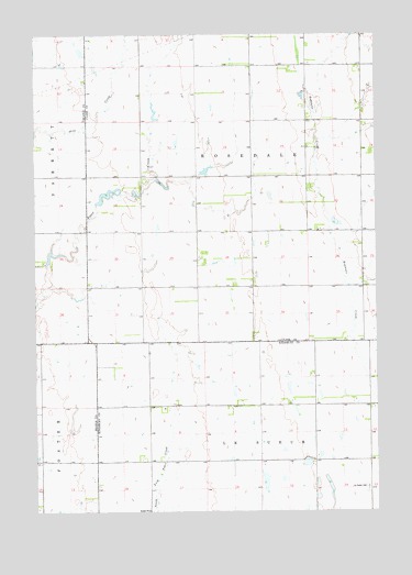Carpenter SE, SD USGS Topographic Map