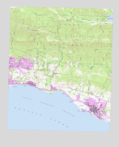 Carpinteria, CA USGS Topographic Map
