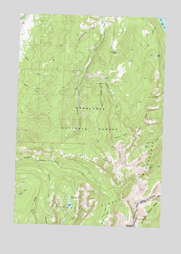 Carpp Ridge, MT USGS Topographic Map