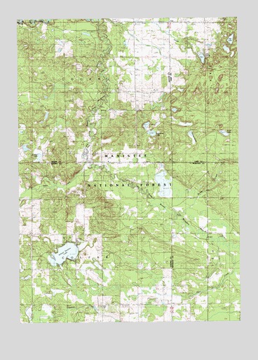 Carr, MI USGS Topographic Map