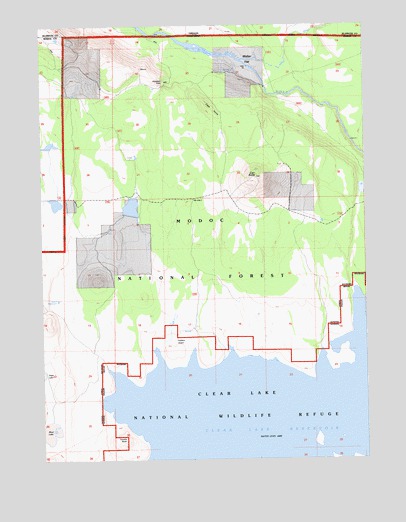 Carr Butte, CA USGS Topographic Map