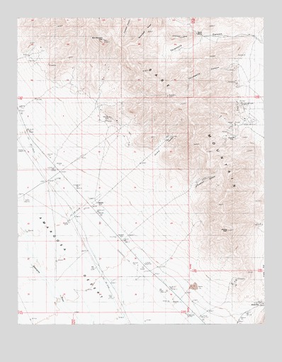 Carrara Canyon, NV USGS Topographic Map