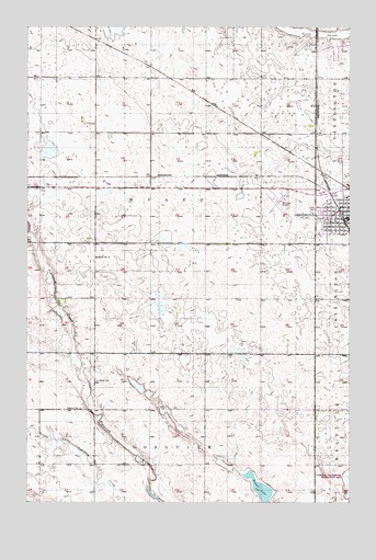 Carrington West, ND USGS Topographic Map