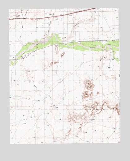 Carrizo Butte, AZ USGS Topographic Map