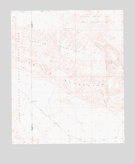 Carrizo Mountain, CA USGS Topographic Map