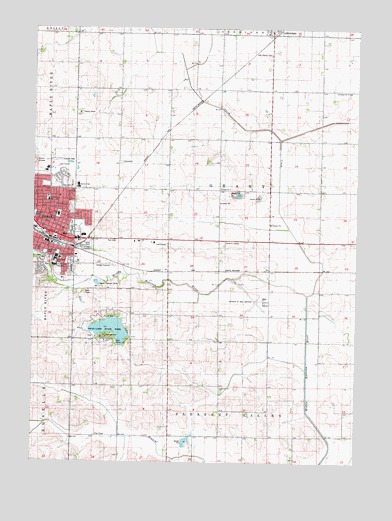 Carroll East, IA USGS Topographic Map