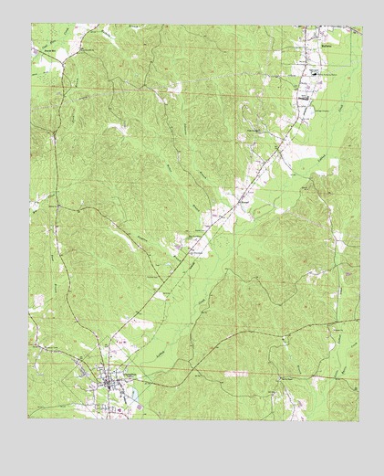 Carrollton, AL USGS Topographic Map