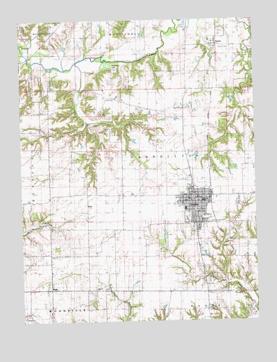 Carrollton, IL USGS Topographic Map