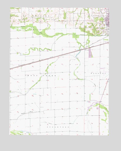 Carrollton West, MO USGS Topographic Map
