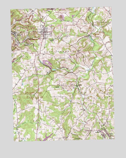 Carrolltown, PA USGS Topographic Map