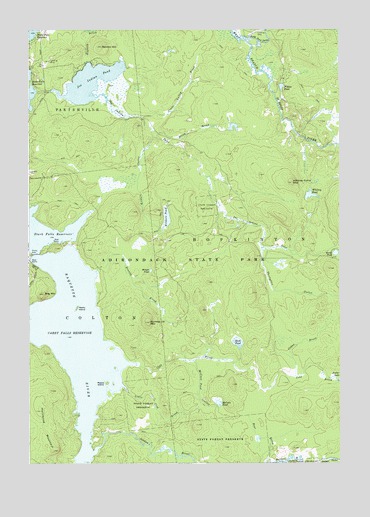 Carry Falls Reservoir, NY USGS Topographic Map