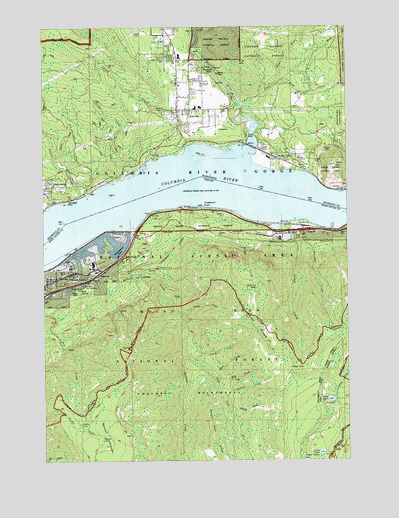 Carson, WA USGS Topographic Map
