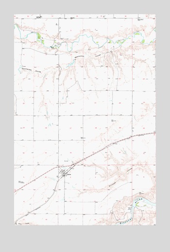Carter, MT USGS Topographic Map