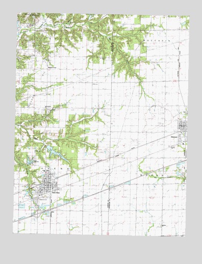 Altamont West, IL USGS Topographic Map
