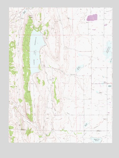Carter Lake Reservoir, CO USGS Topographic Map
