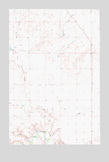Carter NE, MT USGS Topographic Map