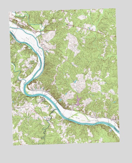Cartersville, VA USGS Topographic Map