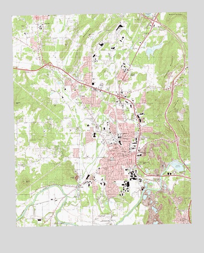 Cartersville, GA USGS Topographic Map